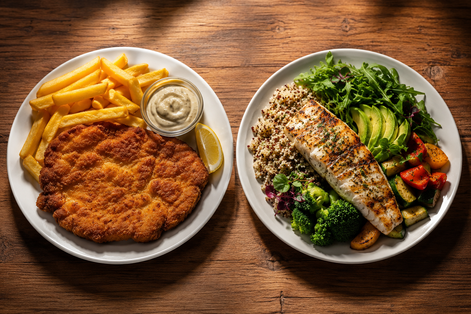 Gesundes Abendessen vs. normales Abendessen: Der Unterschied